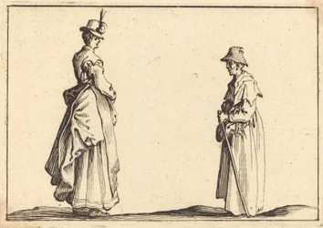 Twee vrouwen in profiel, c. 1617
