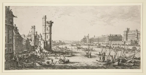 Uitzicht op het Louvre