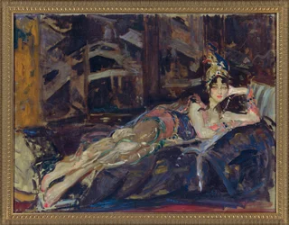 Ida Rubinstein als Zobeide in het ballet Sheherazade door Nicholas Rimsky Korsakov