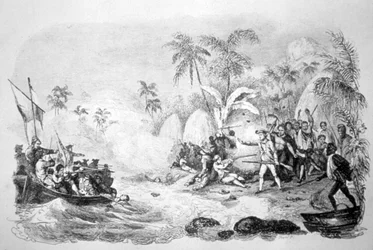De dood van kapitein Cook, 1779