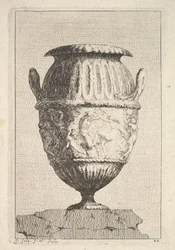 Ontwerp voor een vaas met een Bacchisch fries, uit: Vazen, 1746