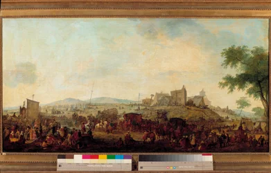 Zicht op het militaire manoeuvreerkamp onder bevel van de Prins van Condé nabij Saint Omer van 5 augustus tot 25 september 1788