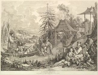 De Chinese visserij, uit Chinoiseries, na 1743