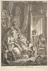 Het kleine huishouden, midden tot laat 18e eeuw