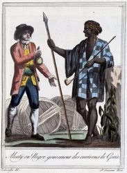 Alcaty of Zwarte gouverneur van de omgeving van Gorée - in ‘Encyclopedie van reizen’ door Grasset St Sauveur, Parijs