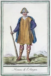 Man van Aragon (Spanje) - in 