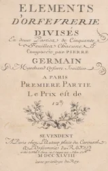 Elementen van edelsmeedkunst verdeeld in twee delen van vijftig bladen, 1748