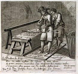 Illustratie van fabels door Jean de La Fontaine (gravure