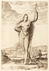 Een jonge Pictische vrouw, ca. 1585