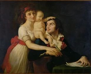 Camille Desmoulins, zijn vrouw Lucile en hun zoon Horace-Camille