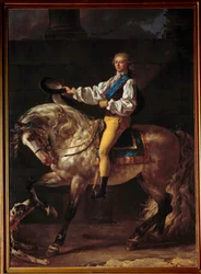 Ruiterportret van graaf Stalislas Potocki (1755 - 1821)