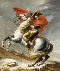 Napoleon steekt de Alpen over op 20 mei 1800