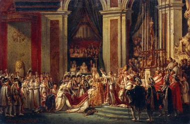 Napoleon kroont Josephine
