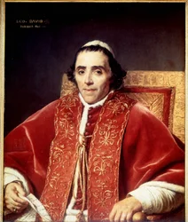 Portret van Pius VII (1742 - 1823) door David. 1805. Museum van Versailles