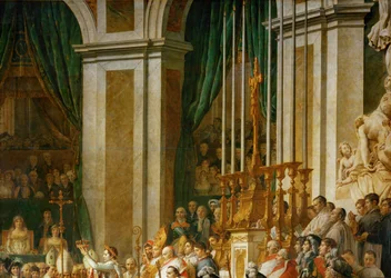 De kroning van Napoleon in de Notre-Dame ...