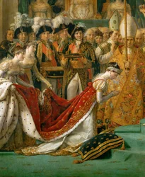 De kroning van Napoleon in de Notre-Dame ...