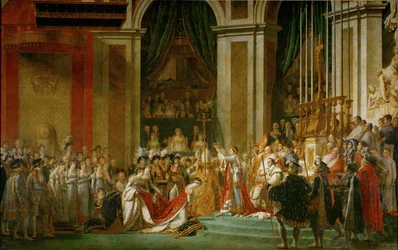 Kroning van Napoleon in de Notre-Dame …