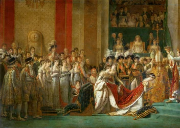Kroning van Napoleon in de Notre-Dame …