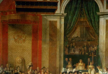 Kroning van Napoleon in de Notre-Dame …