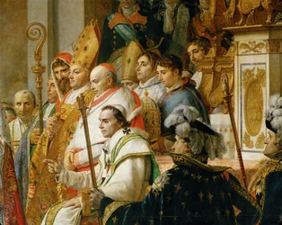 De kroning van Napoleon in de Notre-Dame ...