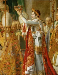 De kroning van Napoleon in de Notre-Dame ...