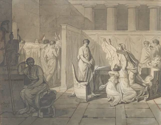 Studie voor De Lictoren Brengen Brutus de Lichamen van zijn Zonen, 1787
