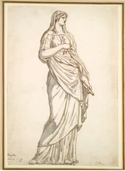 Studie van het Sabijnse standbeeld van de Villa Medici