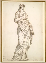 Studie van het Sabijnse standbeeld uit de Villa Medici, c. 1775-1780