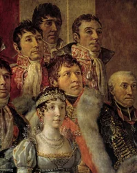 De Rite van Napoleon. Detail (Marie-Julie Clary, vrouw van Joseph Bonaparte)