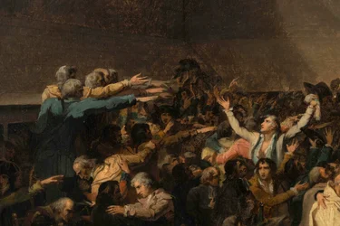 De Eed op de Kaatsbaan, 20 juni 1789 (detail)