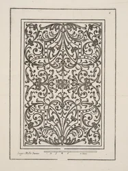 Ontwerp voor Parterre, uit Theatre des Plans et Jardinages, pub.1652