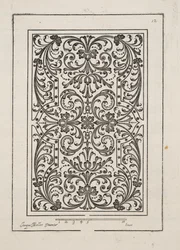 Ontwerp voor Parterre, uit Theatre des Plans et Jardinages, pub.1652