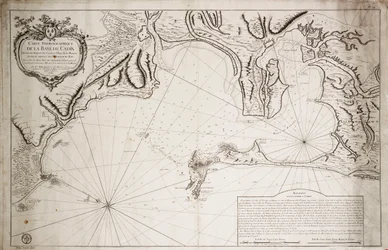 Hydrografische kaart van de Baai van Cadiz