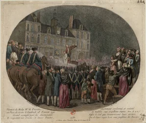 De executie van Thomas de Mahy, Markies de Favras 1744-1790, 18 februari 1790, 1790