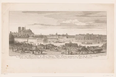 Gezicht op Parijs van de Notre Dame tot de Pont de la Tournelle