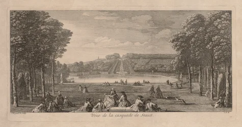 Uitzicht op de Cascade de Seaux