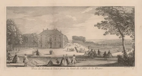 Uitzicht op het Kasteel van Seaux vanaf Diana
