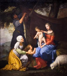 Rust van de Heilige Familie,1630-40 (olieverf op doek)