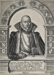 Portret van Tycho Brahe, astronoom (zonder hoed)