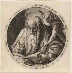 Mattheüs, plaat één uit De vier evangelisten