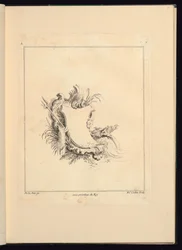 Ontwerp voor Cartouche die de Zee Oproept