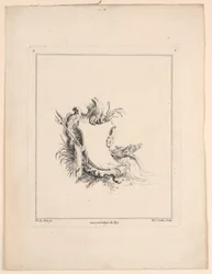 Wapenschild, uit "Recueil Nouveau de Differens Cartouche"