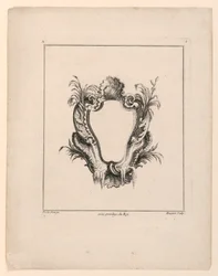 Wapenschild, uit "Recueil Nouveau de Differens Cartouche"