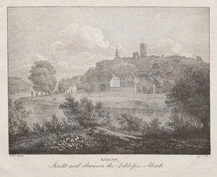 Beieren, Markt en Ruïnes van het Kasteel Abach