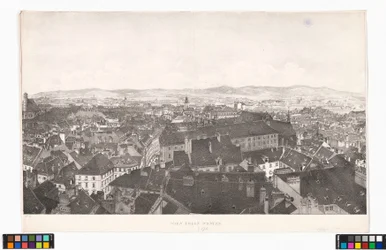 Panorama van Wenen naar het westen, vanaf de Sint-Pieterskerk