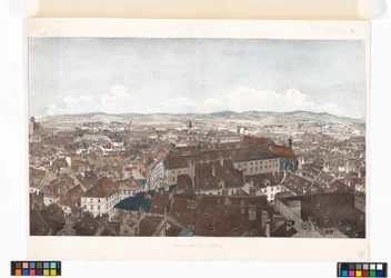Panorama van Wenen naar het westen, vanuit de Sint-Pieterskerk