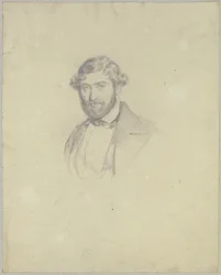 Portret van de musicus Dresel uit Geisenheim
