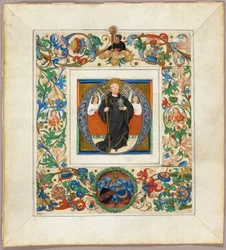 Sint Benedictus, initiaal 