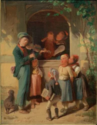 Muzikant in het dorp