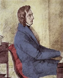 Portret van Frederic Chopin, Poolse componist